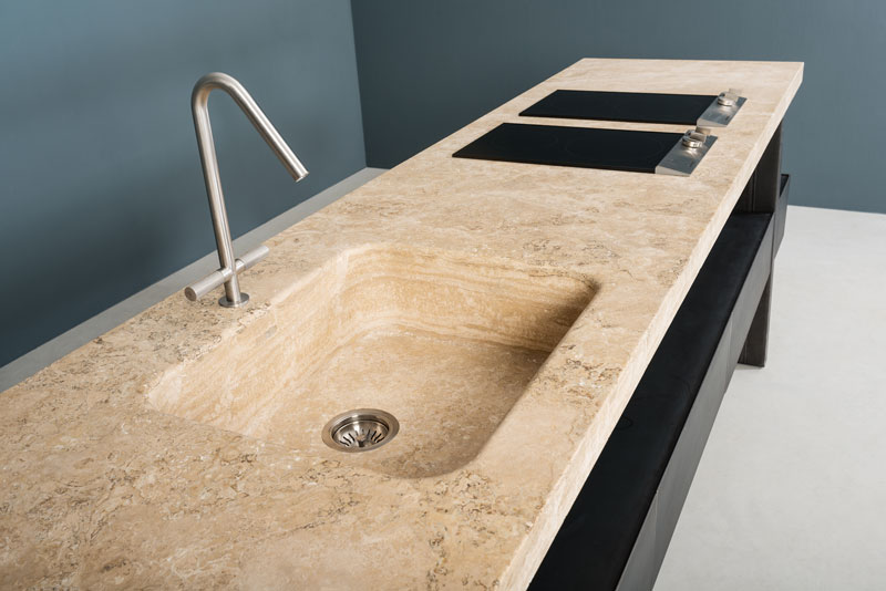 iron and stone kitchen - cucina in pietra e ferro | Sider Island | Vaselli