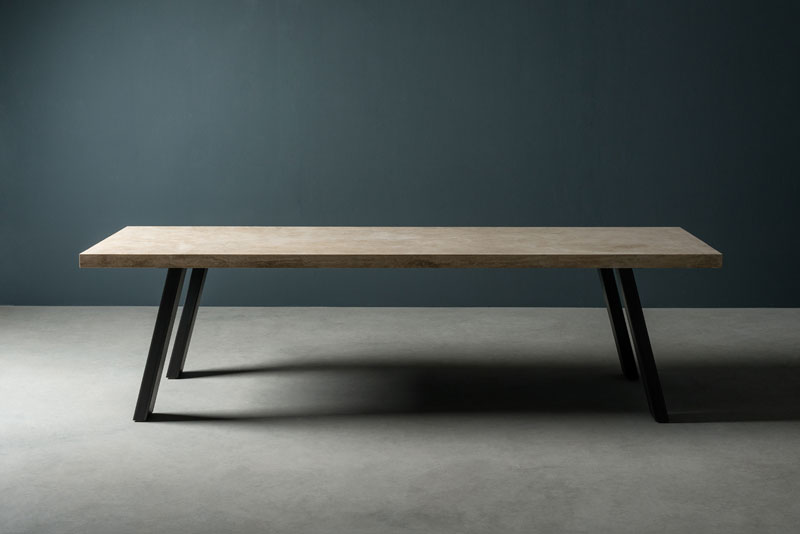 iron and stone table - tavolo in pietra e ferro | T. SIDER | Vaselli