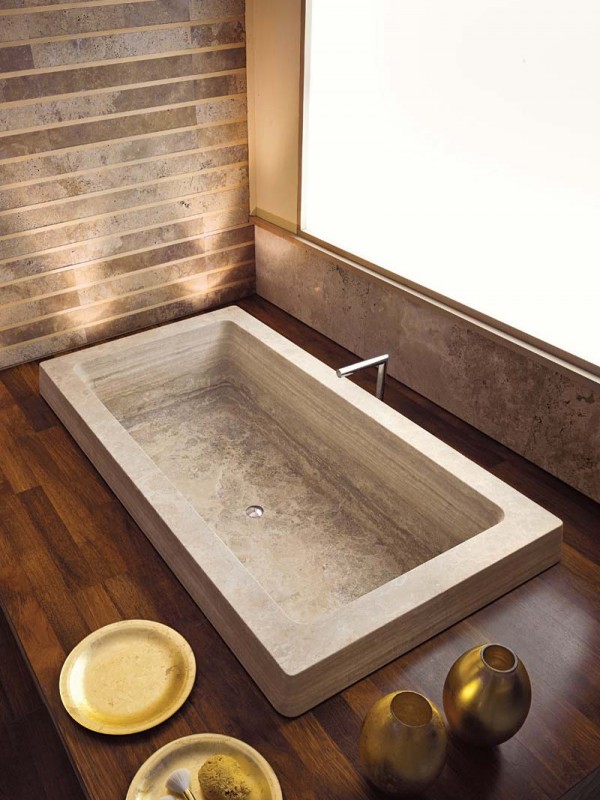 vasca da bagno in pietra - stone bathtub GLOVE 50 | Vaselli
