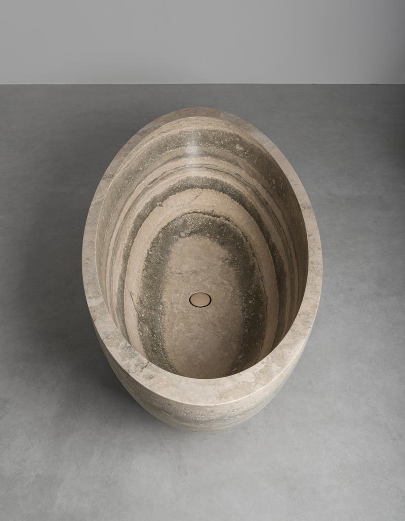 oval bathtub - vasca ovale Ship | stone bathtub - vasca da bagno in pietra | Vaselli