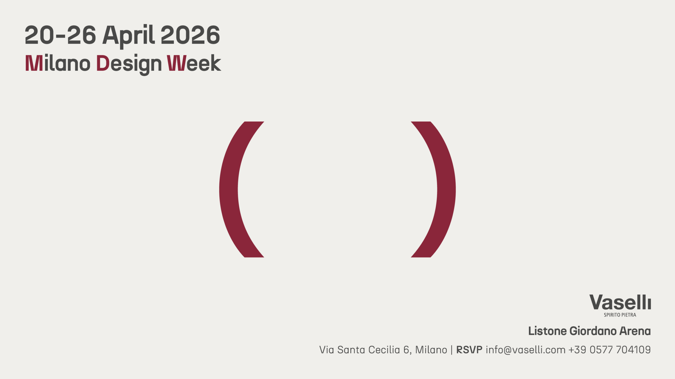 milano design week 2026 vaselli